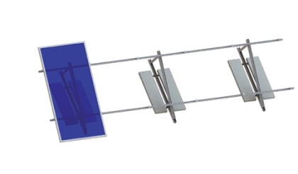 Ballasted Tilt Solar Roof Mounting System